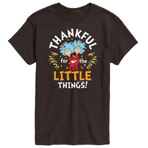 Men's - Dr. Seuss - Thanksgiving Is A Family Thing Short Sleeve Graphic T-Shirt - 1 of 4