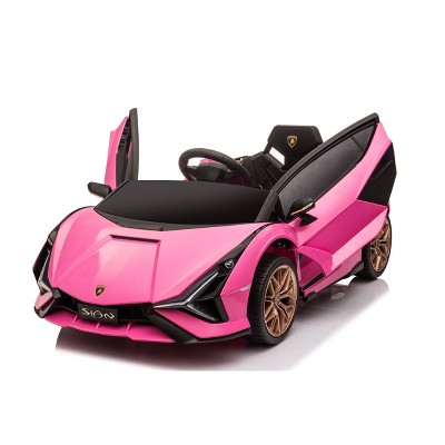 Best Ride On Cars 12v Lamborghini Sian Ride-on - Pink : Target