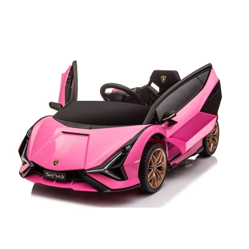 Best Ride on Cars 12v Lamborghini Sian Ride-On - Pink, 1 of 6
