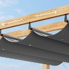 GustoWave Patio 10x10 Ft Wood-Grain Post Pergola Gazebo for Backyard Garden Porch - 3 of 4