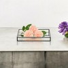 Cheung's Veldra Black Square Fluted Glass Tray - Small - 2 of 4
