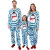 PATPAT Family Matching Christmas Pajamas, Tie Dye Pjs Sets with Snowman & Gingerbread, Includes Plaid Socks for Family - 2 of 4