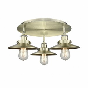 Ballston Urban - 3 Light Flush Mount In Industrial Style-5.5 Inches Tall and 19.75 Inches Wide - 1 of 1
