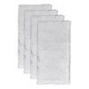 Saro Lifestyle Sheer Elegance Burnout Voile Vine Design Napkin (Set of 4), White, 20"x20" - 3 of 3