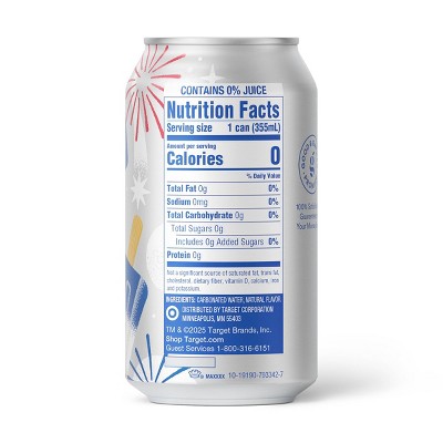 Rocket Ice Pop Cherry Berry Lime Unsweetened Sparkling Water - 12 fl oz Can Good & Gather™