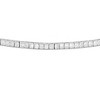 2.5mm Square-cut Cubic Zirconia Tennis Bracelet in Sterling Silver - image 2 of 2