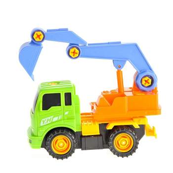 Ready! Set! Play! Link 27 Piece Take-A-Part Engineering Excavator Construction Vehicle Truck Set