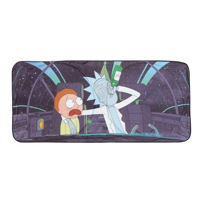 Just Funky Rick and Morty Space Cruiser Auto Sunshade | Rick And Morty Accessories