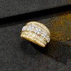 Ross-Simons 2.00 ct. t.w. Round and Baguette Diamond Multi-Row Ring in 18kt Gold Over Sterling - 4 of 4