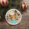Vintage Santa Fe Ceramic Christmas Ornament, New Mexico Souvenir| OrnamentallyYou - 4 of 4