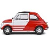 1965 Fiat 500 L Red and White with Red Interior "Robe Di Kappa" 1/18 Diecast Model Car by Solido - 3 of 4