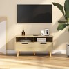 vidaXL TV Stand - Brown Sonoma Oak TV Cabinet - Sturdy and Stable - Engineered Wood Material - Scandinavian Style - Ample Storage Space - 2 of 4
