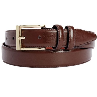 KingSize Men's Synthetic Leather Belt With Classic Stitch Edge
