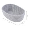 REGALWOVEN Odorless Cotton Rope Handcrafted Compact Multiple Use Open Storage Bins 3 Packs - 3 of 4