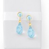 Ross-Simons 14.00 ct. t.w. Sky Blue Topaz Drop Earrings in 14kt Yellow Gold - 4 of 4