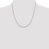 Black Bow Jewelry 2mm, Sterling Silver Solid Loose Rope Chain Necklace - 2 of 4