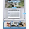 R.W.FLAME Air Conditioner Window AC Unit, 5000 BTU, Cools Rooms up to 150 Sq.Ft., Easy Install, 2 Cooling Speeds & Fan Speeds, Ideal for Bedroom - 3 of 4