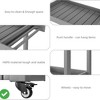 Versatile Cart HDPE Heavy Duty Utility Cart 500Lbs Load Flexible Wheels for Home, Office Black/Gray - 4 of 4