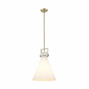 Newton Cone - 1 Light Stem Hung Pendant In Industrial Style-19.13 Inches Tall and 14 Inches Wide - 1 of 1