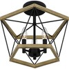 Quoizel Lighting Wintergreen 3 - Light Semi-Flush Mount in  Whitewashed Walnut - 4 of 4