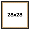 PosterPalooza | Square Embellished Brown Picture Frame - UV Acrylic, Foam Board Backing, Hanging Hardware - 2 of 4