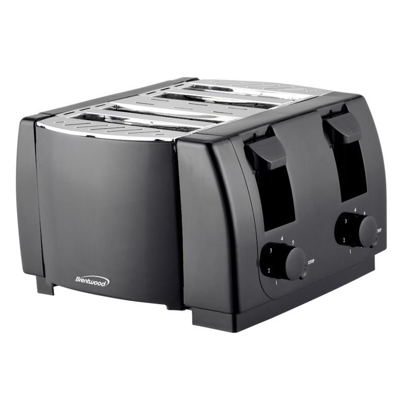 Brentwood Cool Touch 4 Slice Toaster in Black, 1 of 5