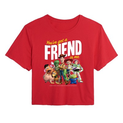 Women's - Disney - You've Got A Friend In Me Cropped Graphic T-Shirt