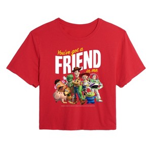 Women's - Disney - You've Got A Friend In Me Cropped Graphic T-Shirt - 1 of 4