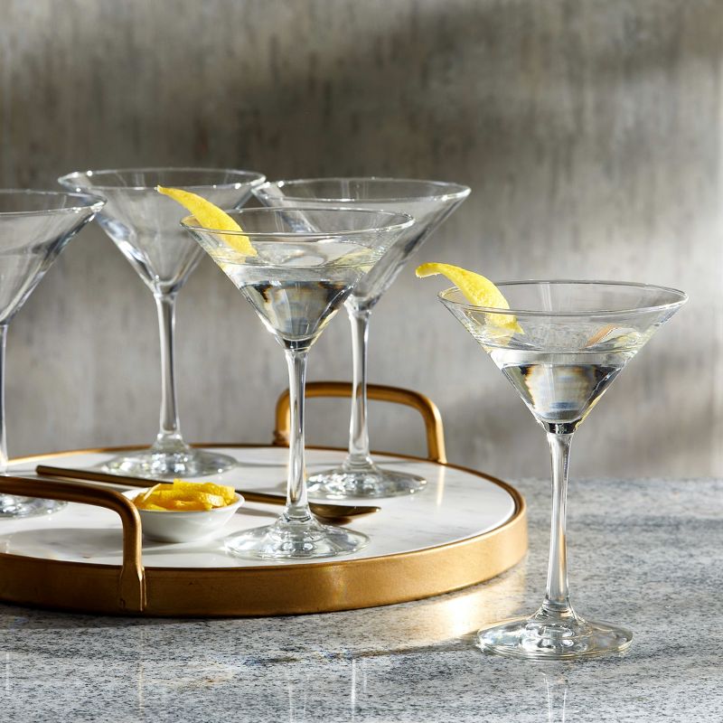 Libbey Entertaining Essentials Martini Glasses, 8-ounce, Set of 6, 2 of 6