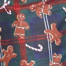 gingerbread man plaid