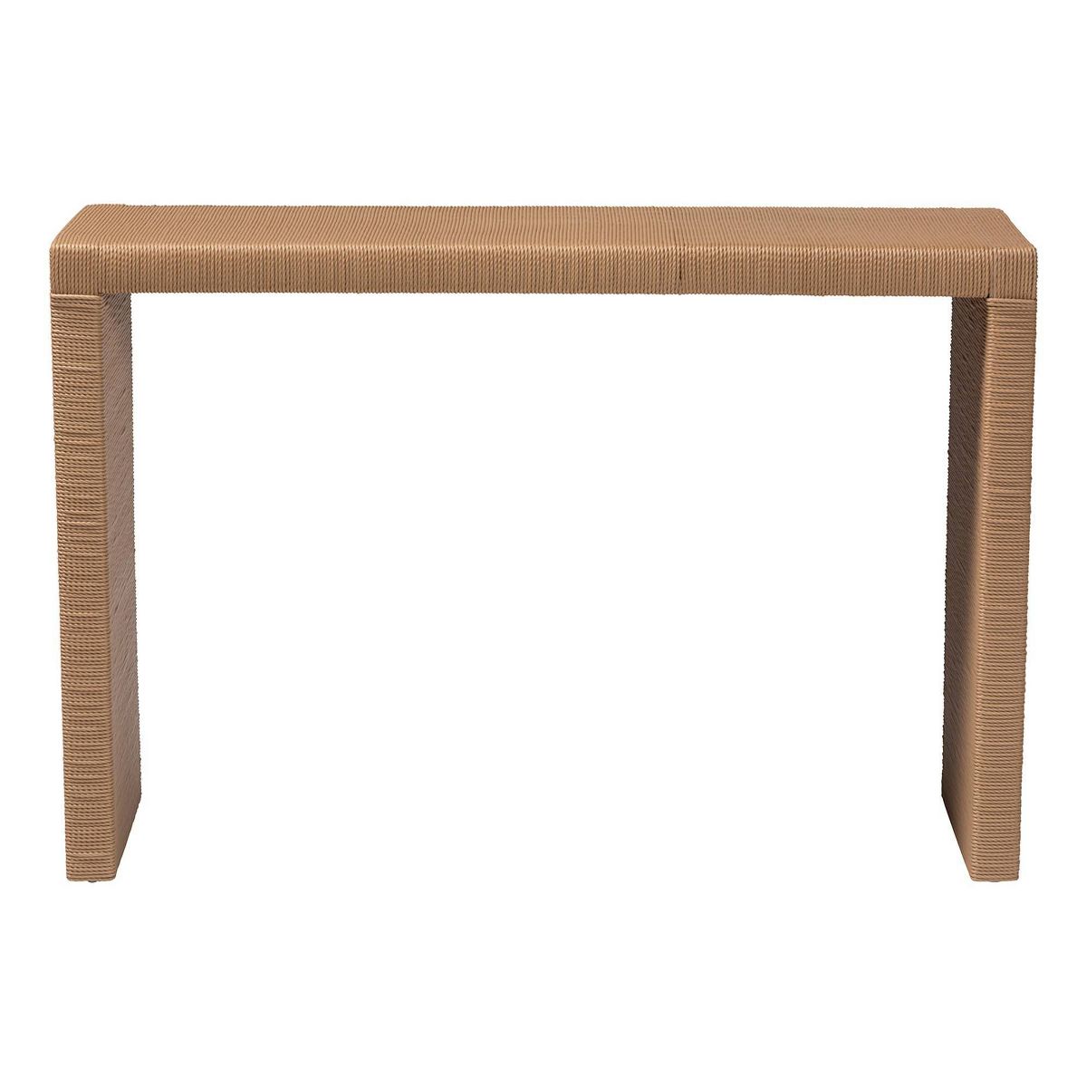 bali & pari 47.6" Salve Woven Seagrass Console Table Brown - thumbnail 2