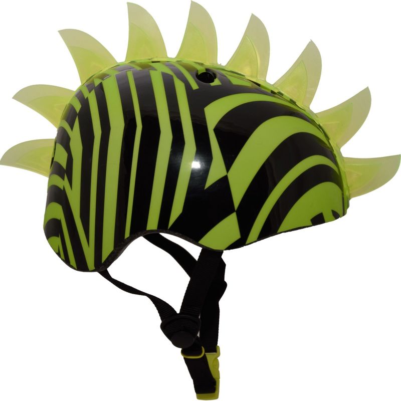 Krash! Dazzle LED Lighted Mohawk Youth Helmet - Green, 5 of 10