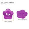 Unique Bargains Resin 2-Hole Craft Replacement Flower Sewing Buttons 150 Pcs - 2 of 4