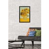 Trends International Sunflowers by Vincent van Gogh Framed Wall Poster Prints - 2 of 4