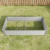 Lycvki 6×3×1ft Metal Garden Planter Bed - 4 of 4