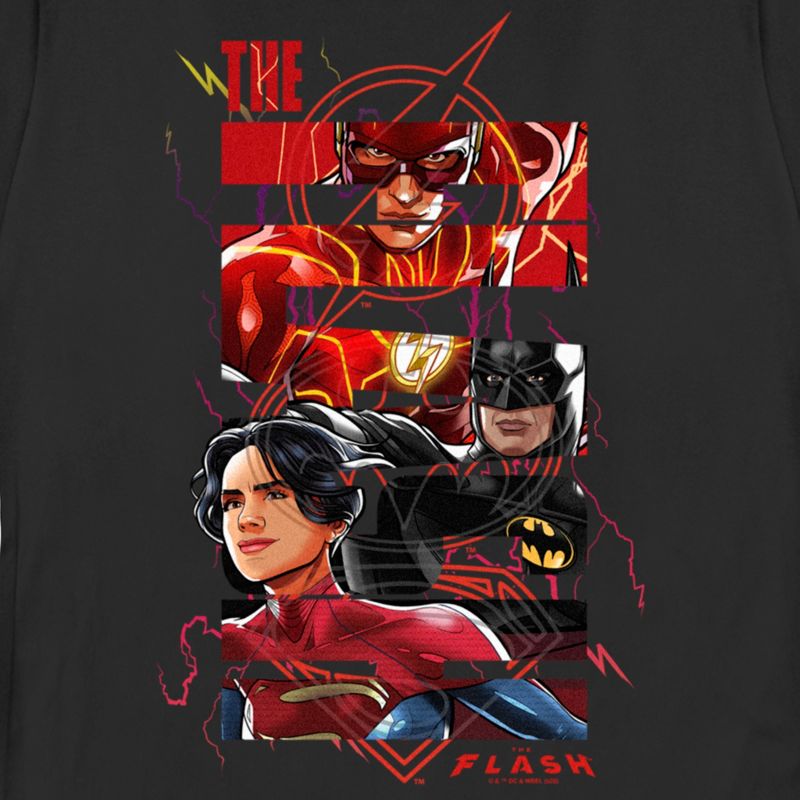 Women's The Flash comics Book Superheroes Logo T-Shirt, 2 of 5