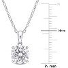 EVERLY JEWELRY | Sterling Silver Pendant with Created Gemstone – Multiple Stone Options - 3 of 4