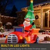 QingMoon Christmas Inflatable Santa Driving Truck with Xmas Tree, 7.5FT Holiday Blow Up Decorations for Home Party, Garden, Yard and Lawn - 3 of 4