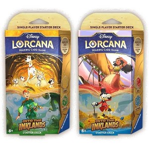 Ravensburger Starter Decks: Both Amber & Emerald (Dalmation & Peter Pan) and Sapphire & Ruby (Scrooge McDuck & Moana) (2 Decks) for Lorcana TCG: Into - 1 of 1