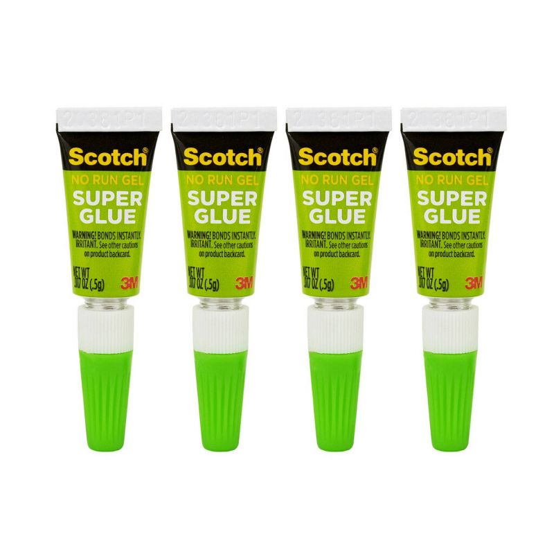 Scotch 4pk Single Use Super Glue, 2 of 9