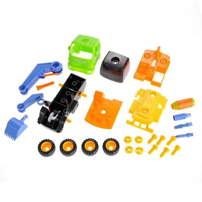 Insten 13 Pieces Take Apart Excavator Truck Set, Educational Toys for Kids, 2 of 9