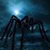 Joyfy 6.5 ft Halloween Outdoor Decorations Large Hairy Spider Props,Black Spider Decorations Yard House Décor,Realistic Giant Spider Party Supplies - 3 of 4