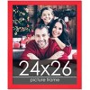 PosterPalooza | Classic Modern Red Picture Frame - UV Acrylic, Foam Board Backing, Hanging Hardware - 2 of 4