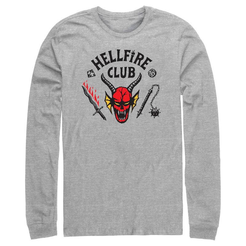 Men's Stranger Things Welcome to the Hellfire Club Long Sleeve Shirt, 1 of 5