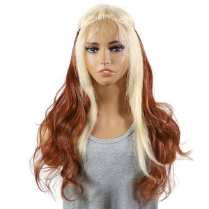 Unique Bargains Women's Halloween Big Wavy Hair Extensions High Temperature Fiber Red Brown 1 Pc - 1 of 3