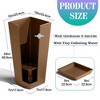 TOAOTBNBO Tall Planters Set of 2, Durable Planter with Drainage Holes and Bottom Tray, Large Plants Pots for Garden and Patio - 2 of 4