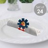 Big Dot of Happiness Fire Up the Grill - Summer BBQ Picnic Party Paper Napkin Holder - Napkin Rings - Set of 24 - image 2 of 4