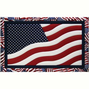 Quilt-Magic No Sew Wall Hanging Kit-American Flag - 1 of 1