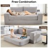 NicBex Convertible 2-in-1 Design Upholstered Loveseat Sofa Bed with Metal Frame,Futon Couch Sleeper Sofa for Living Room,Bedroom - 3 of 4