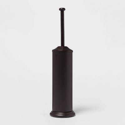 Oil-Rubbed Bronze Toilet Brush with Canister 2-Pack 